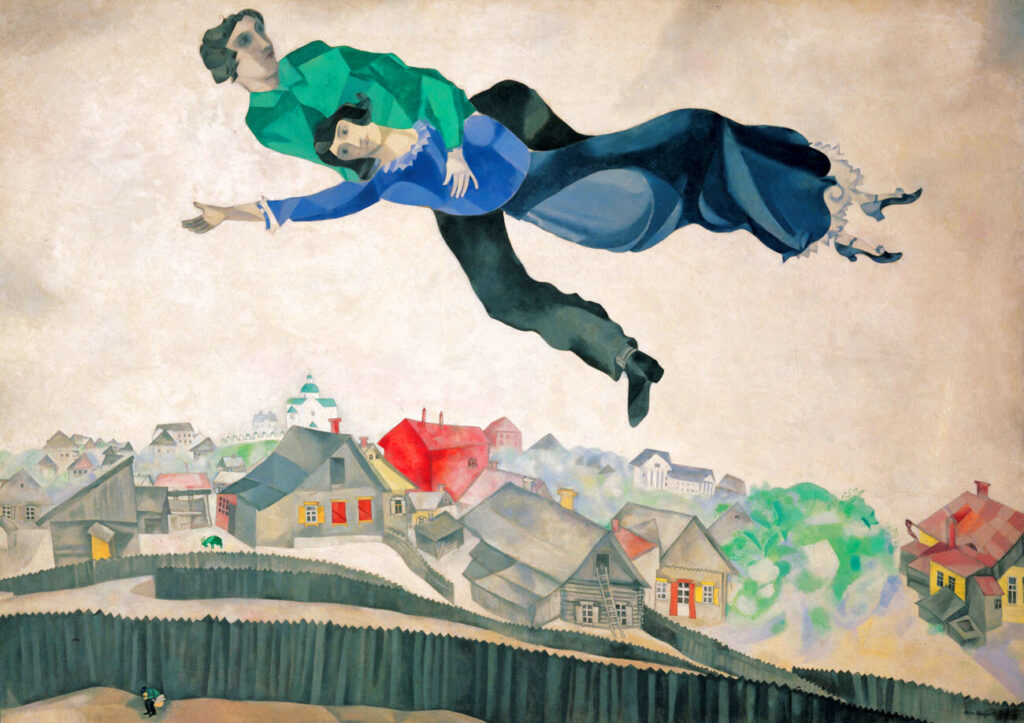 Marc Chagall: "Sobre a Cidade", 1918.